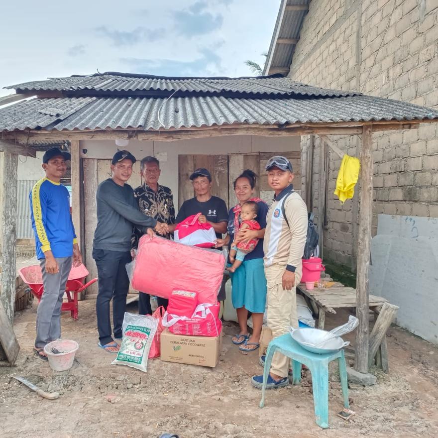 Pemkab Mesuji Salurkan Bantuan Kroban Puting Beliung Di Desa Sidang Way Puji